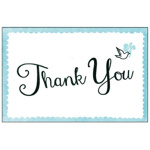 Greeting Life Cotton Letter Press Thank you Card MM-101
