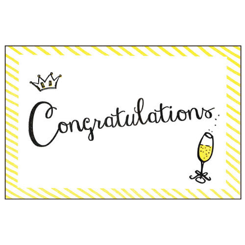 Greeting Life Cotton Letter Press Congratulation Card MM-102