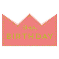 Greeting Life Birthday Crown Card Pink MM-119