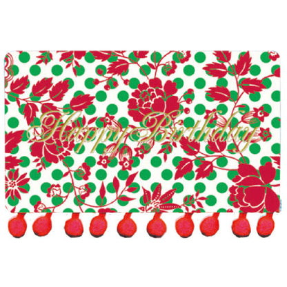 Greeting Life BONBON Birthday Card Red/Green MM-34