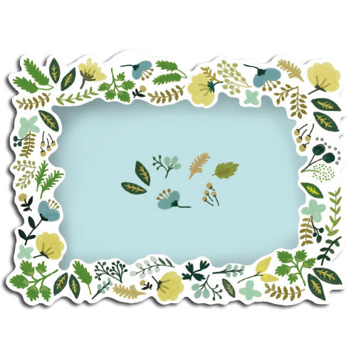 Greeting Life Message Photo Card Botanical Green MM-87