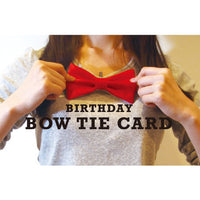 Greeting Life Birthday Bow Tie Card Gold MM-122