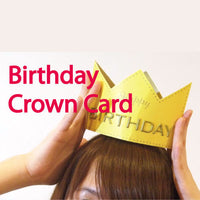 Greeting Life Birthday Crown Card Yellow MM-120