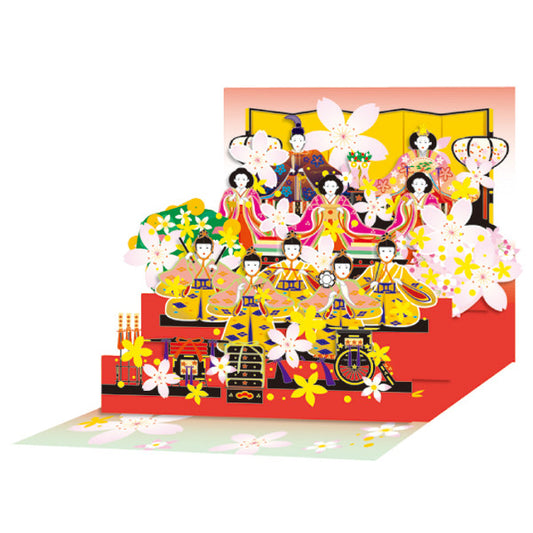 Greeting Life Girl's Festival Pop up Card mp-120