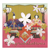 Greeting Life Girl's Festival Pop up Card mp-120