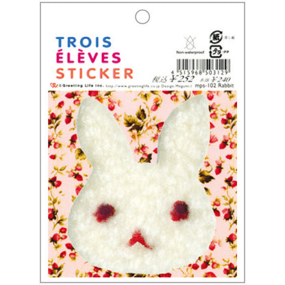 Greeting Life TROIS ELEVES Sticker Rabbit mps-102