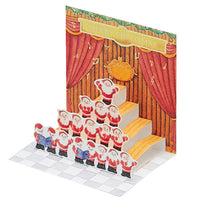 Greeting Life Mini Santa Pop Up Christmas Mini Card P-124