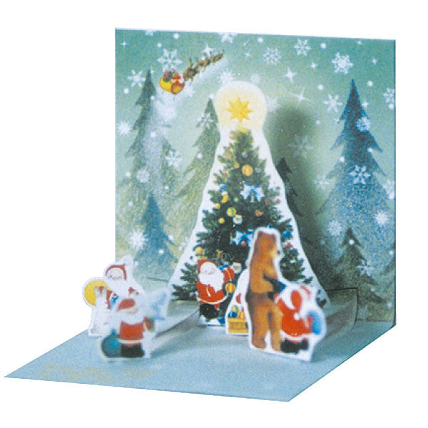 Greeting Life Mini Santa Pop Up Christmas Mini Card P-161