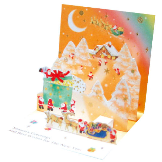 Greeting Life Mini Santa Pop Up Christmas Mini Card P-210