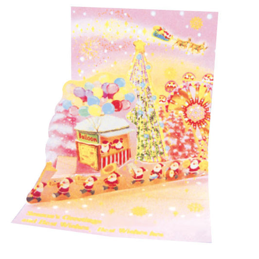 Greeting Life Mini Santa Pop Up Christmas Mini Card P-219