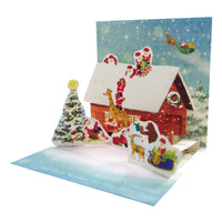 Greeting Life Mini Santa Pop Up Christmas Mini Card P-226