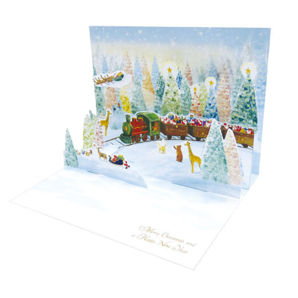 Greeting Life Mini Santa Pop Up Christmas Card P-229