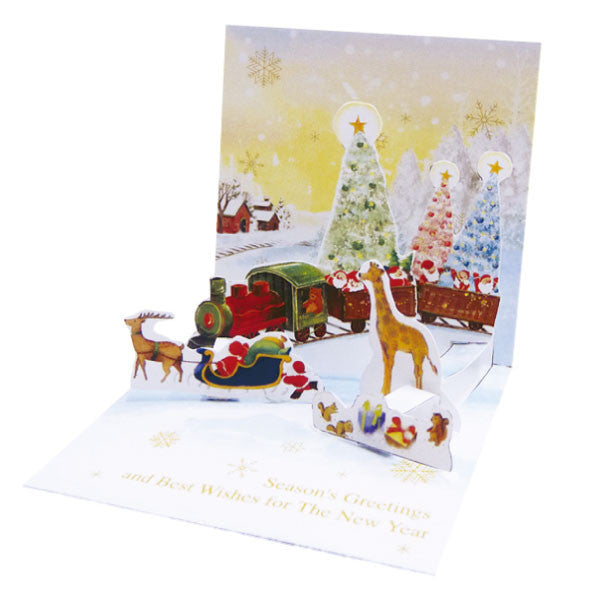 Greeting Life Mini Santa Pop Up Christmas Mini Card P-231