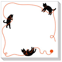 Greeting Life Stick Memo Black Cat PG-18