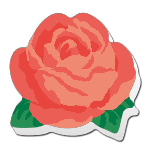 Greeting Life Die Cut  Stick Memo Red Rose PG-35