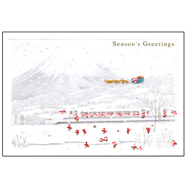 Greeting Life Japanese Style Mini Santa Christmas Card S-266