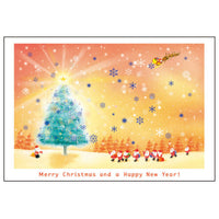 Greeting Life Mini Santa Christmas Card S-302