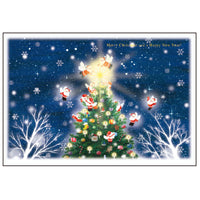 Greeting Life Mini Santa Christmas Card S-316