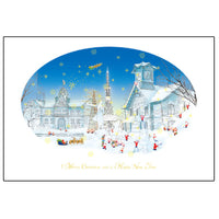 Greeting Life Mini Santa Christmas Card Snow Festival S-328