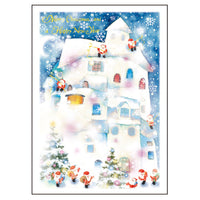Greeting Life Mini Santa Christmas Card S-331