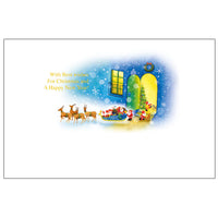 Greeting Life Mini Santa Christmas Card S-348