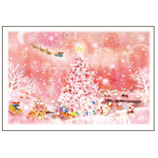 Greeting Life Mini Santa Christmas Card S-362