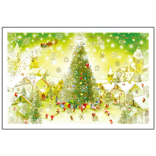 Greeting Life Mini Santa Christmas Card S-364