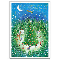 Greeting Life Mini Santa Christmas Card S-367