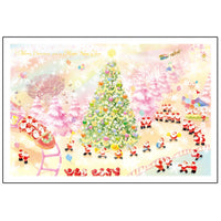 Greeting Life Mini Santa Christmas Card S-379