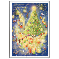 Greeting Life Mini Santa Christmas Card S-383