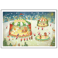 Greeting Life Mini Santa Christmas Card S-387