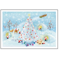 Greeting Life Mini Santa Christmas Card S-388