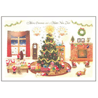 Greeting Life Mini Santa Christmas Card S-391