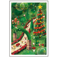Greeting Life Mini Santa Christmas Card S-393