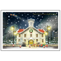 Greeting Life Mini Santa Sepia Christmas Card Hokkaido