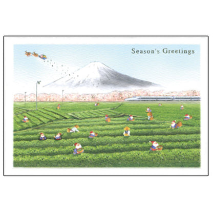 Greeting Life Japanese Style Mini Santa Christmas Card SJ-44