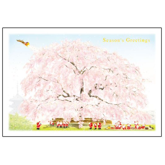 Greeting Life Japanese Style Mini Santa Christmas Card SJ-46