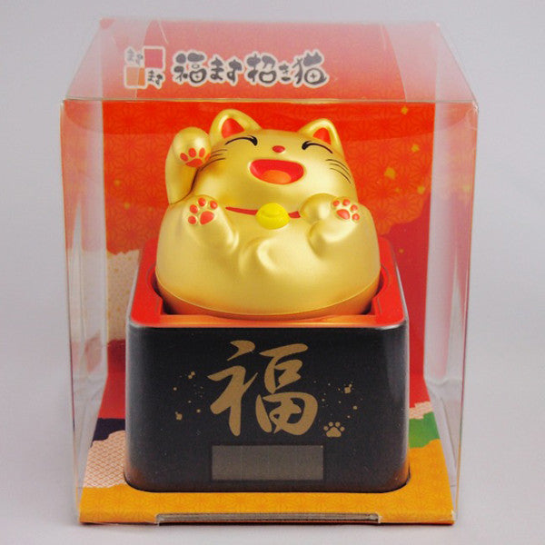 Solar Powered Masu Masu Manekineko Gold