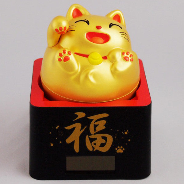 Solar Powered Masu Masu Manekineko Gold