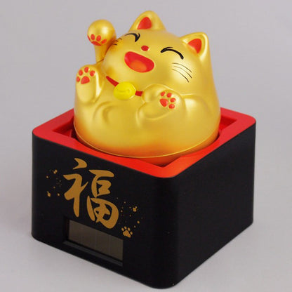 Solar Powered Masu Masu Manekineko Gold