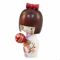 Kyoohoo Japanese Kokeshi Doll Temari (k12-4356)
