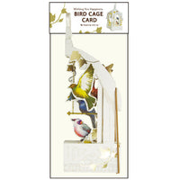 Greeting Life Bird Cage Card White TK-10