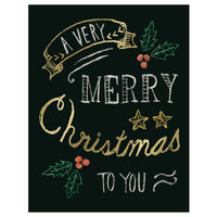 Greeting Life Christmas Blackboard Mini Card TK-13