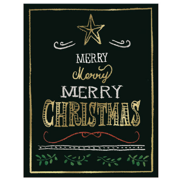 Greeting Life Christmas Blackboard Mini Card TK-14