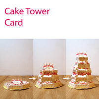 Greeting Life Cake Tower Card Happy Birthday TK-3