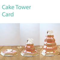 Greeting Life Cake Tower Card Happy Wedding TK-4