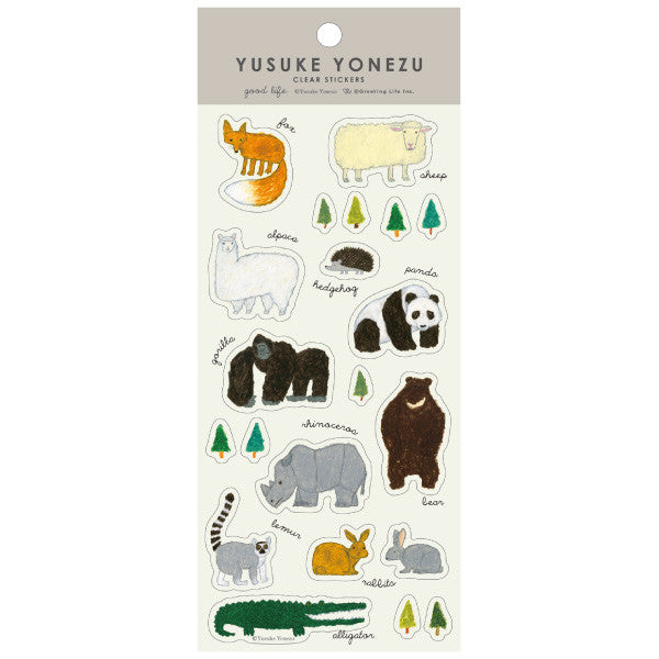 Greeting Life Clear Sticker Yusuke Yonezu Animals YZCK-82
