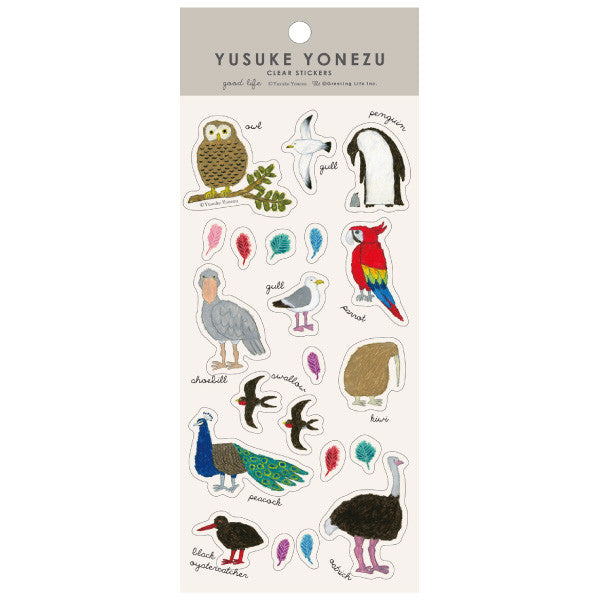 Greeting Life Clear Sticker Yusuke Yonezu Birds YZCK-83